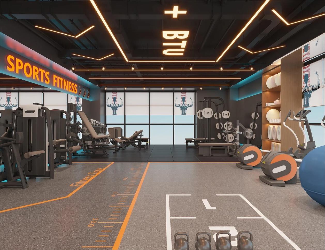 健身房装修案例